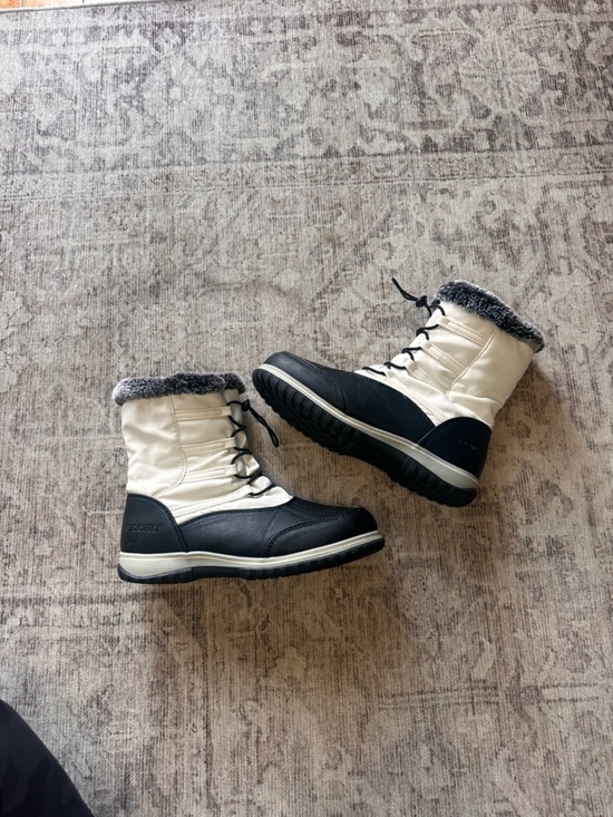 Sporto Shoes - Sporto Black and Cream Women's Insulated Lace-Up Winter Boots